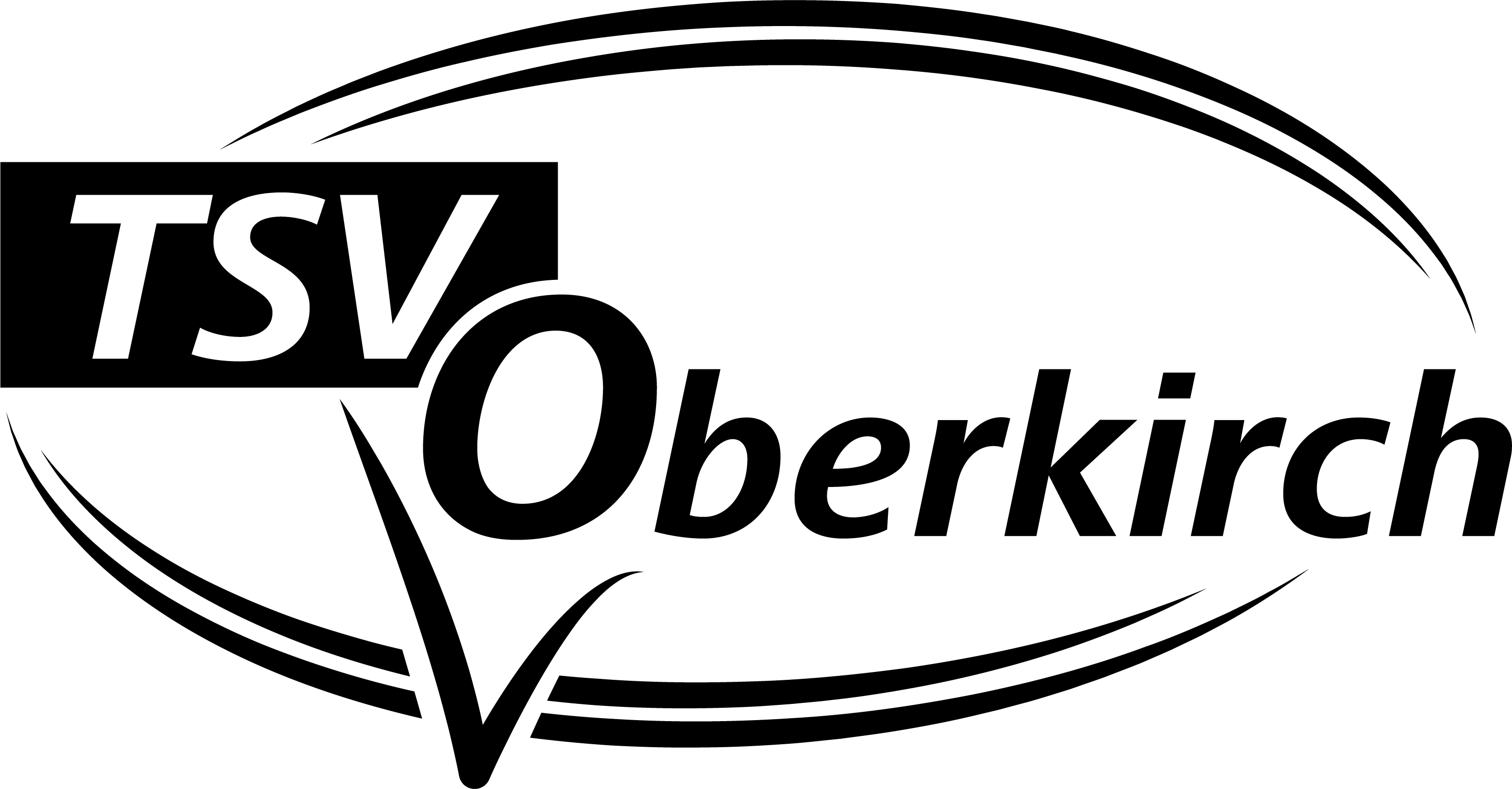 Schwarzes Logo des Turn- und Sportvereins Oberkirch